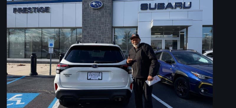 Mr. Hicks with his 2026 Subaru Forester Premium